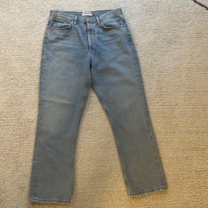 AGOLDE Riley crop straight jean size 28 (never worn)